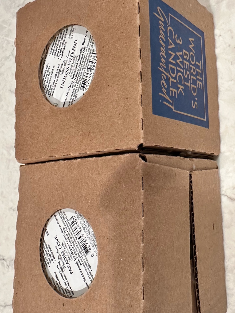 White Barn 3-Wick Candle Set - Paradise Cove & Endless Weekend